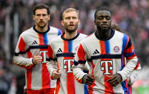 Dayot Upamecano FC Bayern Munich FCB (02) Konrad Laimer FC Bayern Munich FCB (27) Leon Goretzka FC