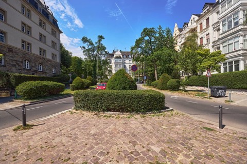 Rheingauviertel, historic residential buildings, historicism architectural style, residential area,