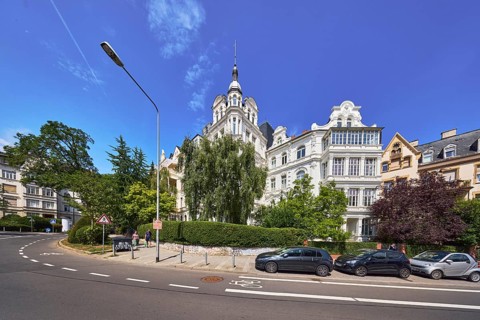 Wilhelminian district Rheingauviertel, historic residential buildings, architectural style