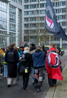 School strike against military service, around 600 participants in a demonstration against the