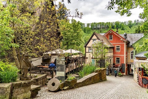 The village of Schmilka, Bad Schandau, Saxony, Germany