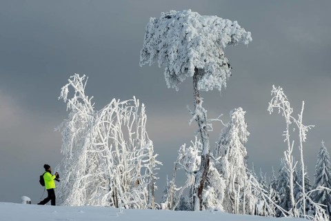 Winter on Kahler Asten, Sauerland, North-Rhine Westphalia, Germany