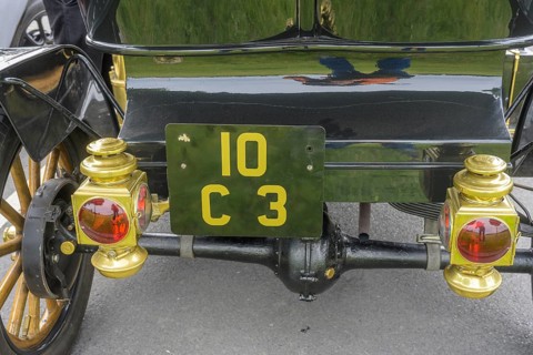 Details Ford T classic car from 1909, classic car meeting at the mills of, Skerries, County Dublin,