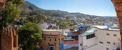 MAR, Chefchaouen, Medina, Pano