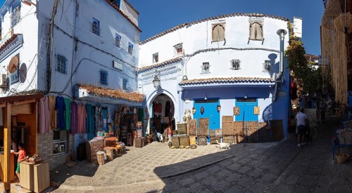 MAR, Chefchaouen, Medina, Pano