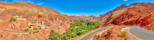MAR, Draa, Valley, Pano, HDR