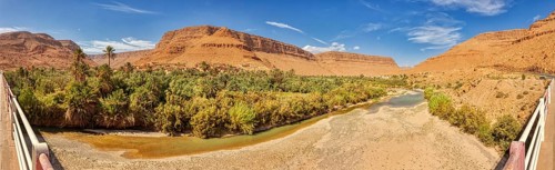 MAR, Achbaro, River Ziz, Pano, HDR