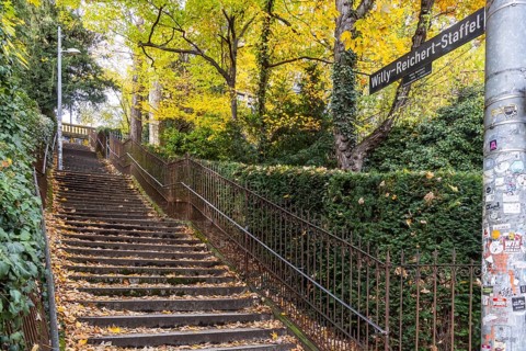 Willy Reichert squadron. There are up to 400 stables in Stuttgart. The stairs not only serve as a