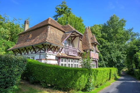 Timbered house, Vaucottes, Vattetot-sur-Mer, Seine-Maritime Department, France