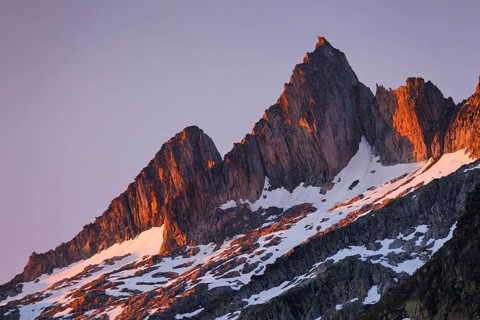 GÃ¤rstenhörner in Abanedlicht, Uri Alps, Switzerland