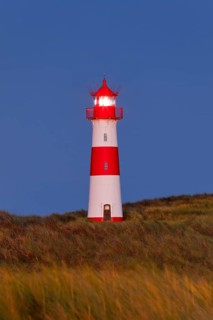 Lighthouse List-Ost am Ellenbogen on the island of Sylt, Germany