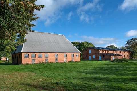 Historic poultry and pigsty from 1923 at the Othenstorf estate, Othenstorf, Mecklenburg-Western