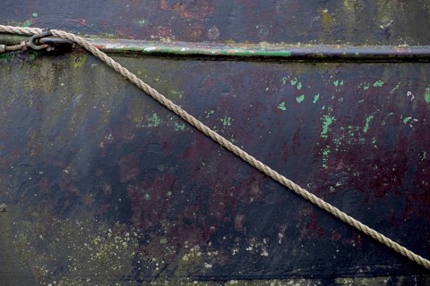 Rope, rope against old ship wall, background, texture, Lower Saxony, Germany