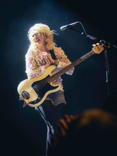 Charlotte Cooper, singer and bass player from The Subways live on For Eternity Tour 2025 at Hole44