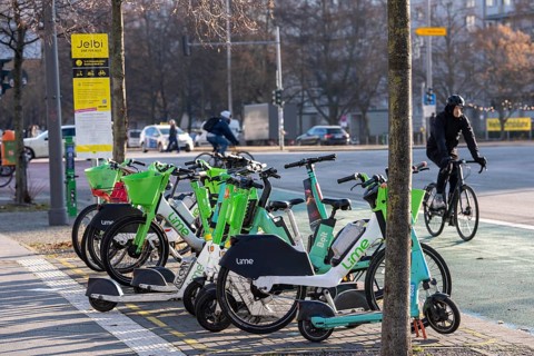 Jelbi Station der Berliner Verkehrsbetriebe, BVG, here BVG customers can combine various mobile
