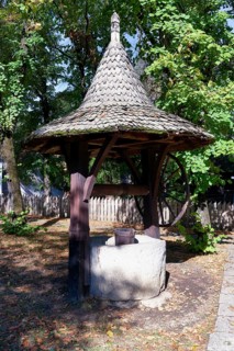 Traditional artesian well, Village Museum, Bucharest, Romania