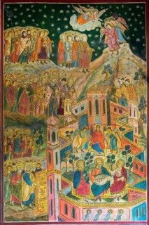 Orthodox Cathedral of Saints Peter and Paul, Wall paintings detail, Constanta, Romania