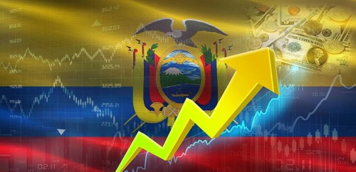 Ecuador Financial Growth on Market Graph. Ecuador Economic Growth on Financial Graph