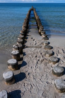 Grooves in the Baltic Sea, Beach near Ahrendhoop, DarÃŸ, Mecklenburg-Western Pomerania, Germany