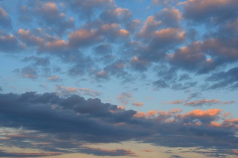 Evening cloud sky, DarÃŸ, Mecklenburg-Western Pomerania, Germany