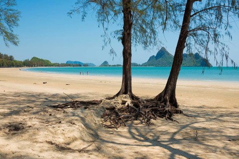 Lonely sandy beach, Ao Manao Beach, Prachuap Khiri Khan, Prachuap Khiri Khan Province, Central
