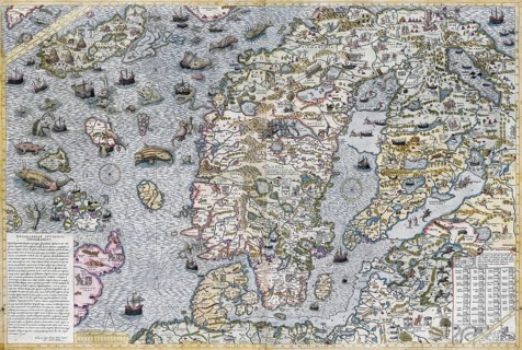Carta marina et descriptio septemtrionalium terrarum ac mirabilium rerum in ice contentarum