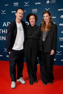 Jonas Dornbach, Maria Schrader and Janine Jackowski at the festival opening and the premiere of the