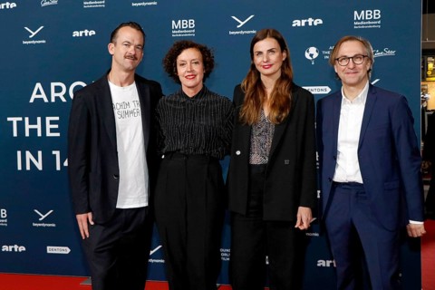 Jonas Dornbach, Maria Schrader, Janine Jackowski and Bernhard Karl at the festival opening and the