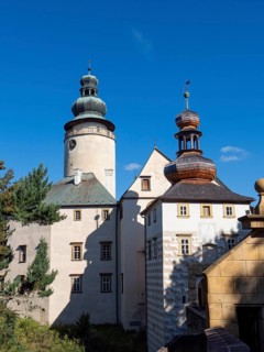 Lemberk Castle, Castle Towers, Fairytale Castle, Lusatian Mountains, Bohemia, Czech Republic