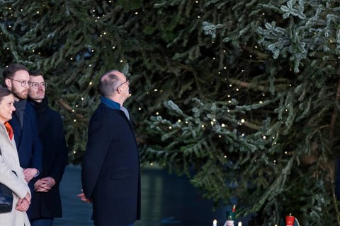 Friedrich Merz (CDU, Federal Chancellor of the Federal Republic of Germany) looks at the