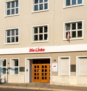 Party headquarters of the Left Party in the Karl Liebknecht House in Berlin Mitte, Germany