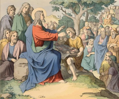 Biblical story, Jesus, feeding the 5, 000 men, a biblical miracle in which, according to the