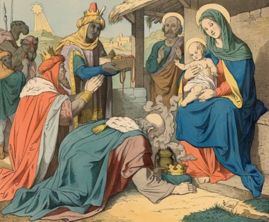 Biblical story, Adoration of the Magi from the East, a central motif in Christian art depicting the