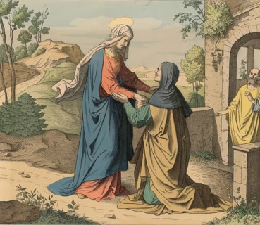 Biblical story, Visitation of Mary, in the Catholic Church relates to the visit of the pregnant