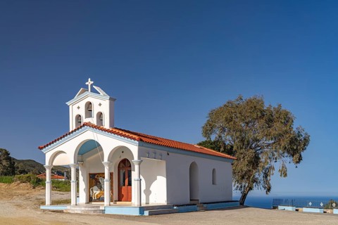 The church of Agios Georgios in Kymi-Aliveri, Euboea or Evia island, Greece