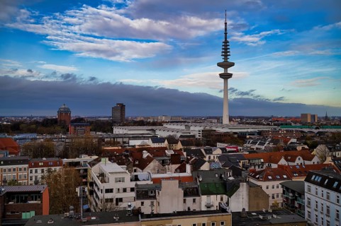 Telecommunication Tower, Television Tower, Heinrich Hertz Tower, Free and Hanseatic City of