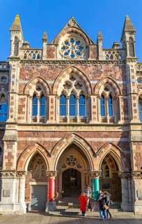 Museum and Art gallery, Royal Albert Memorial Museum building RAAM, Exeter city centre, Devon,