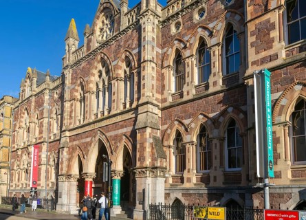 Museum and Art gallery, Royal Albert Memorial Museum building RAAM, Exeter city centre, Devon,