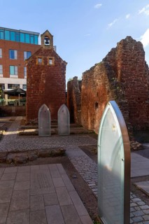 Ruins of Saint Catherine's Chapel and Almshouses, Exeter, Devon, England, UK