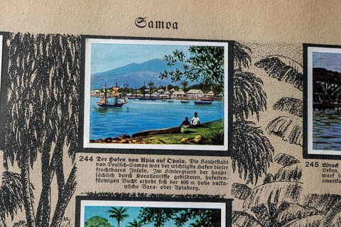 German colonies. Samoa An anthology published by Cigaretten-Bilderdienst Dresden from 1936. Germany