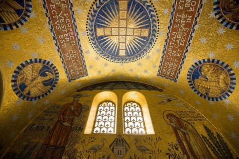 Chapel of Tears, Mont Sainte-Odile Abbey, Ottrott, Bas-Rhin Department, Alsace, France