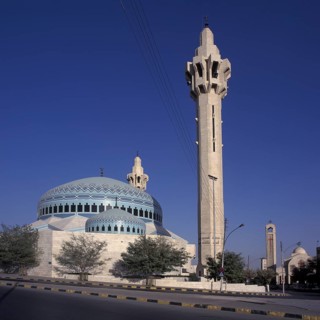 King Abdullah Mosque, next to the Al-Bishara Orthodox Church, Amman, Jordan