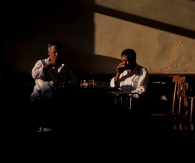 Souk, men in cafe, Amman, Jordan