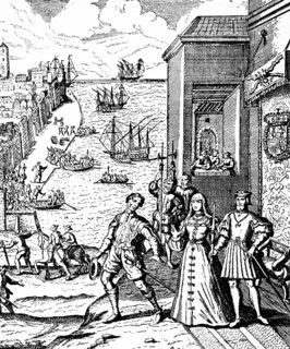 Christopher Columbus said goodbye in 1492 to King Ferdinand II of Aragon and Queen Isabella I of