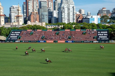 Scene at the 132nd Argentinean Open Polo Championship (Spanish 132nd Abierto Argentino de Polo de