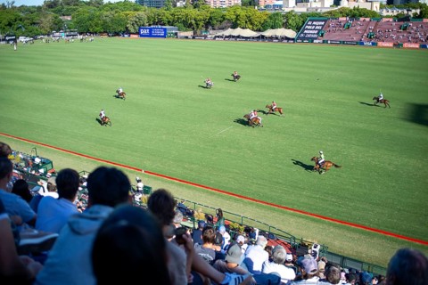 Spectators at the 132nd Argentine Open Polo Championship (Spanish 132nd Abierto Argentino de Polo