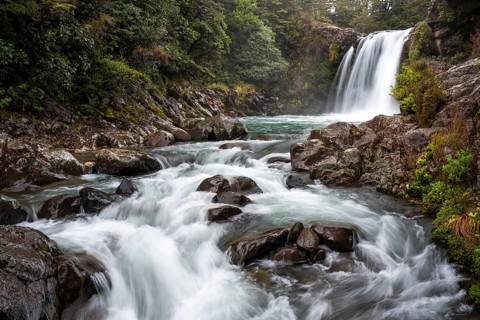 Tawhai Falls Waterfall (Gollum's Pool) . Where the Lord of the Rings film trilogies was filmed.