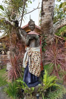 Statue in the Royal Family Palace of Ubud Bali, Indonesia
