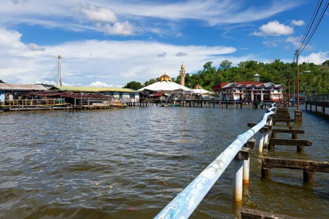 Kampong Ayer water village mosque, Bandar Seri Begawan, Brunei