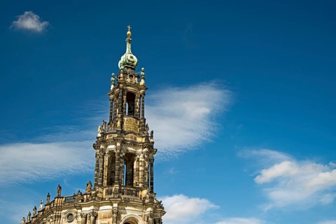 Tower, Hofkirche, Catholic Church of the Royal Court of Saxony, Sanctissimae Trinitatis Cathedral,